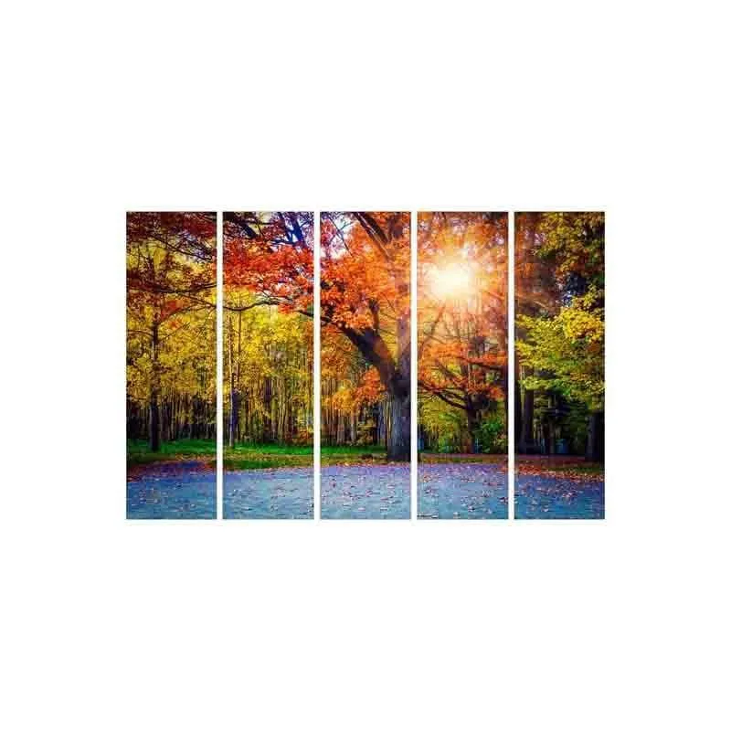 Autumn Splendor Canvas Wall Art - Five Piece Set media 4
