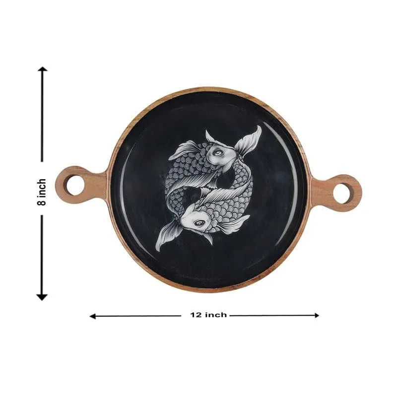 Fish Twin Wooden Platter media 4