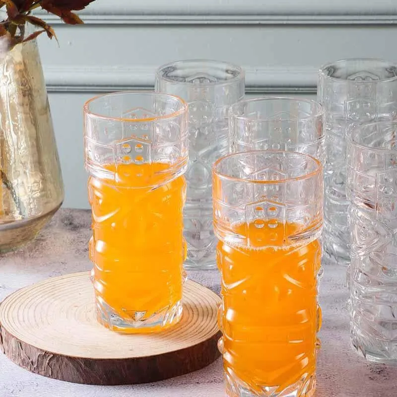 Tiki Shiki Glass (400 ml ) - Set Of Six media 4