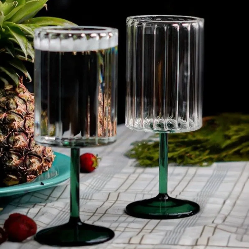 Frosted Elegance Goblet Glass(280 mL) - Set Of Two media 1
