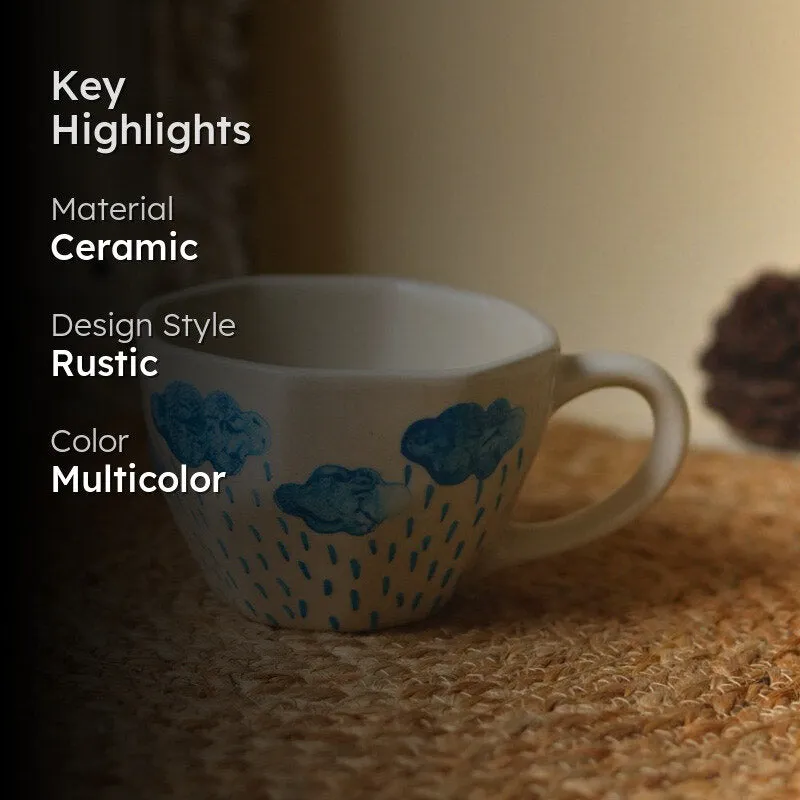 Madva Ceramic Tea Cup (250 mL Each) -  Set of Six media 2