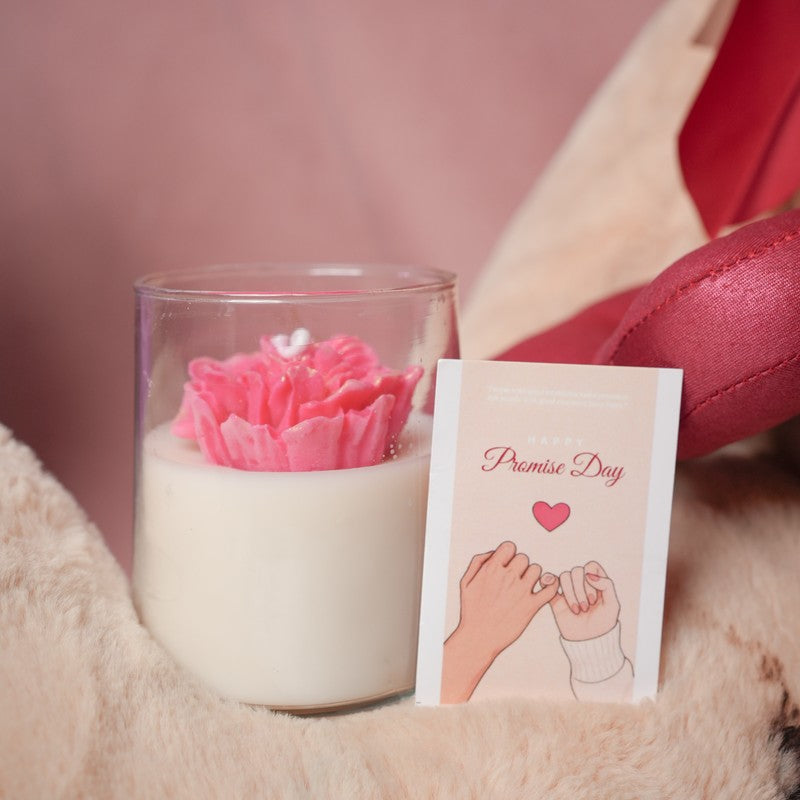 RoseAura Scented Candle Set - Pink media 5