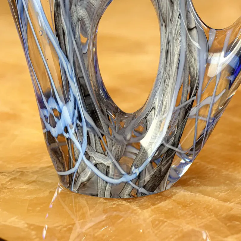 Lumicryst Aura Cryatal Glass Showpiece - Blue media 5
