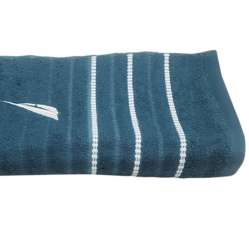 Nautica Oasis Stripe Bath Towel - Blue media 4