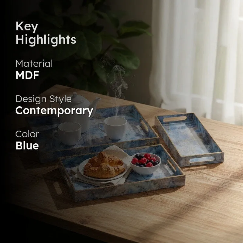 TrayAura Serving Tray - Set of Three media 2