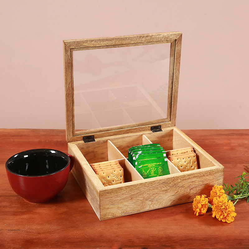 Leaf & Lock Wood Masala Box