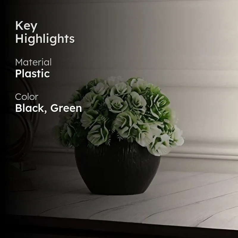 Roseo Faux Plant In Marga Pot media 2