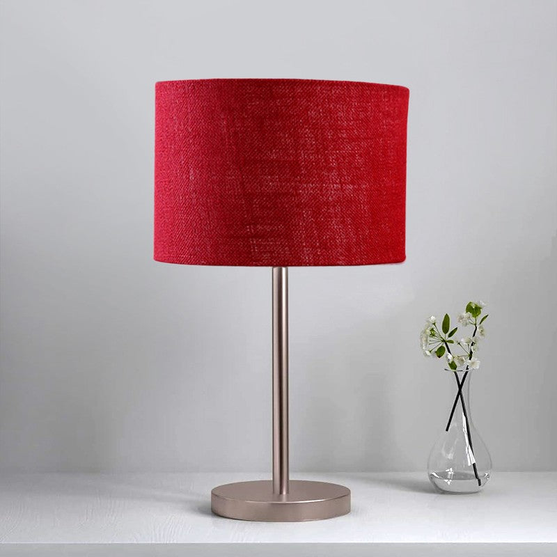 Noctra Aura Glow Metal Table Lamp - Maroon media 4