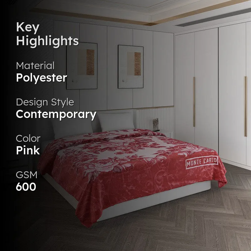 Monte Carlo Crimson Blossom Blanket - 600 GSM media 2