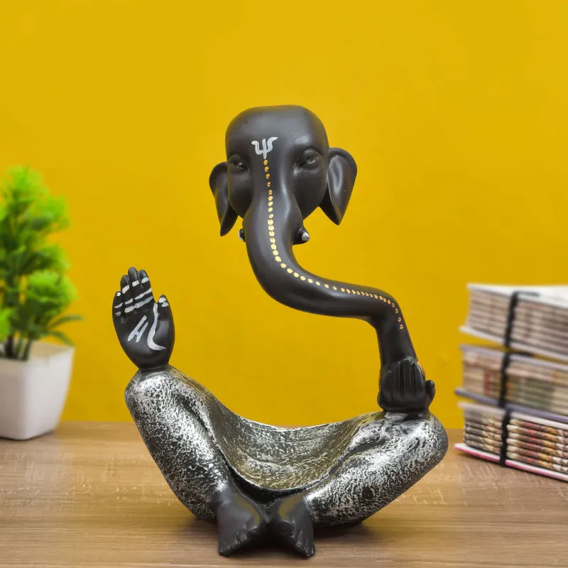 Ganapati Glow Resin Idol - Black media 1