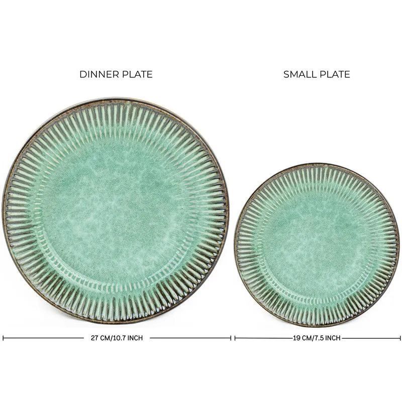Mintora Green Ceramic Dinner Set - 20 Piece Set media 7