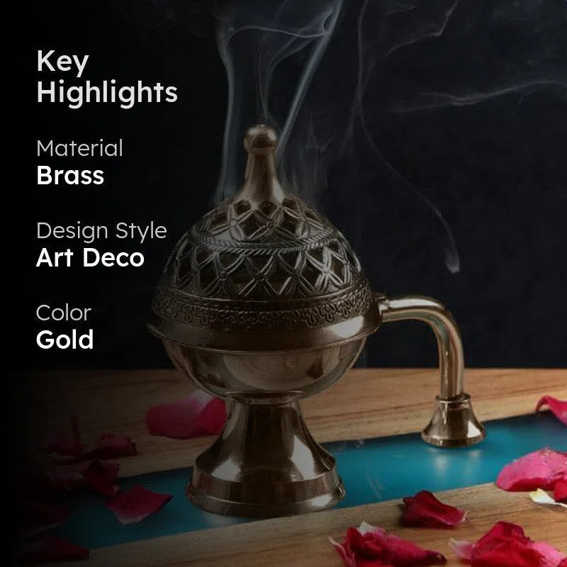 Brass Loban Dhoop Holder - 2
