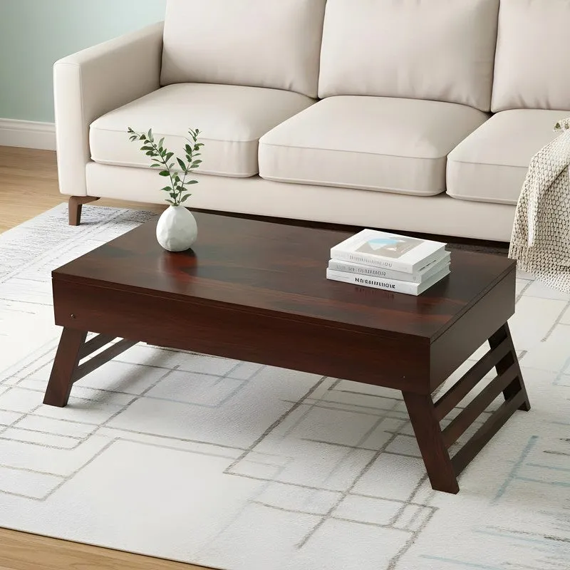 Arvion Sheesham Wooden Center Table - Brown media 3