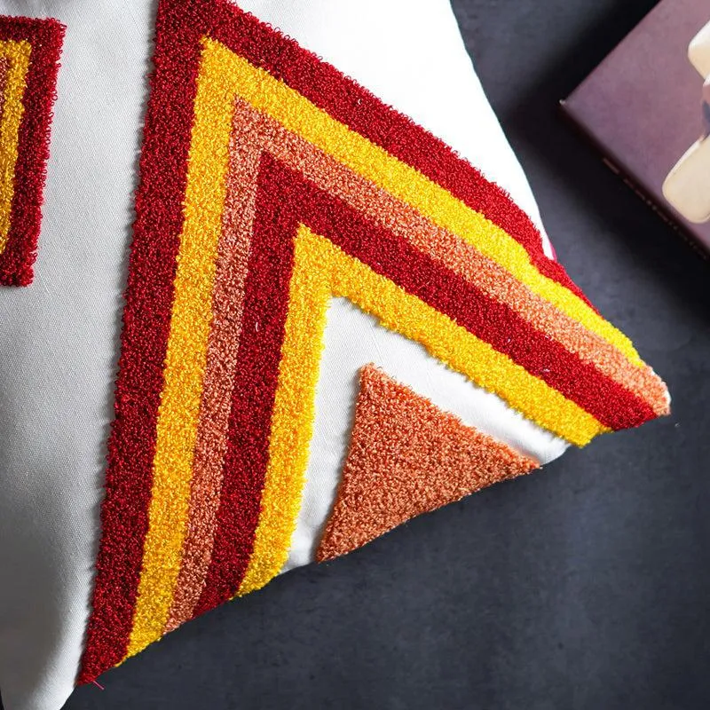 Arti Angles Geometric Cotton Cushion Cover - Set Of Two media 5
