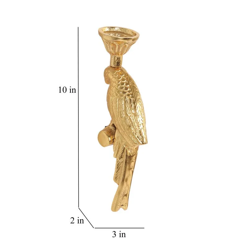 Vihang Bird Tealight Holder - Gold media 10