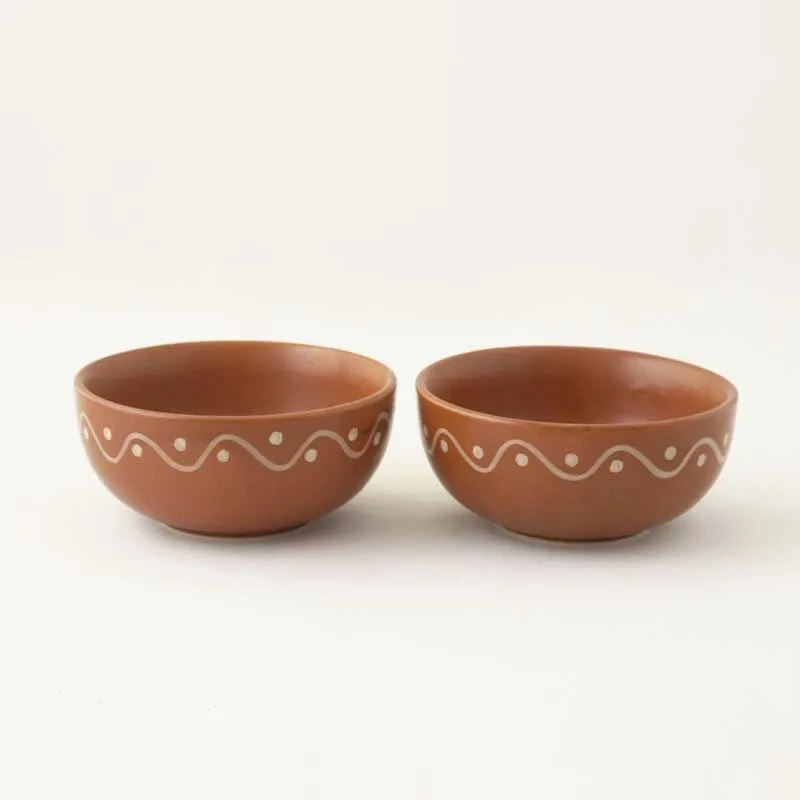 Alpana Ceramic Serving Bowl - Set Of Two media 5