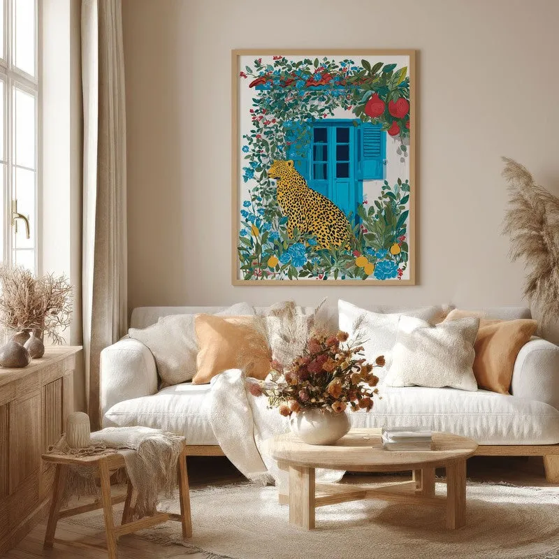 Amber Fruit Canvas Wall Painting - Brown Frame media 4