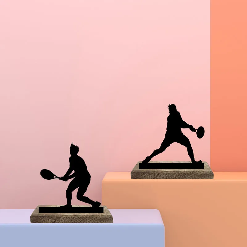 Tennis Duo Showpiece - Set Of Two media 1