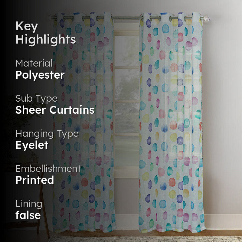 Mistura Linen Texture Sheer Curtain - Set Of Two media 2