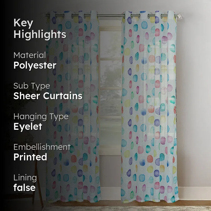 Mistura Linen Texture Sheer Curtain - Set Of Two media 2