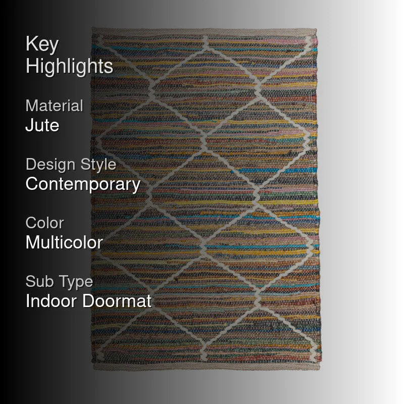 Zyric Jute Door Mats - Multicolor media 2