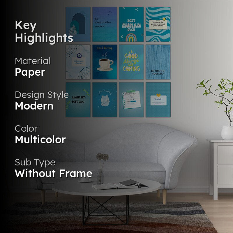 Blue Beacon Wall Poster - Set Of Twelve media 2