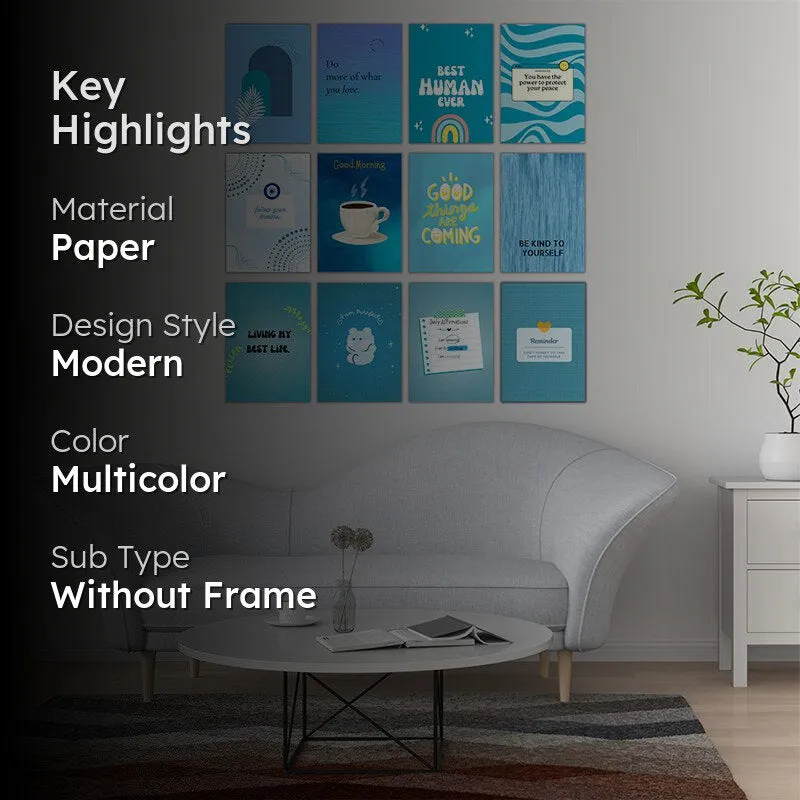 Blue Beacon Wall Poster - Set Of Twelve media 2