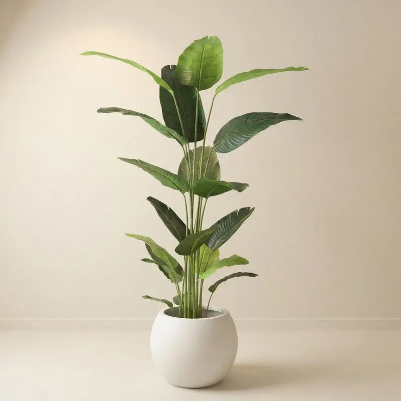 Green Haven Artificial Plant With Black Plastic Pot - 6.3 ft media 3