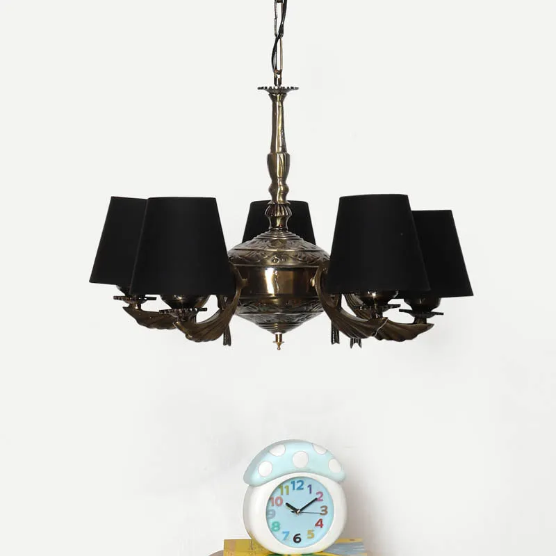 Corvo Conical Golden Antique Ceiling Lamp media 2