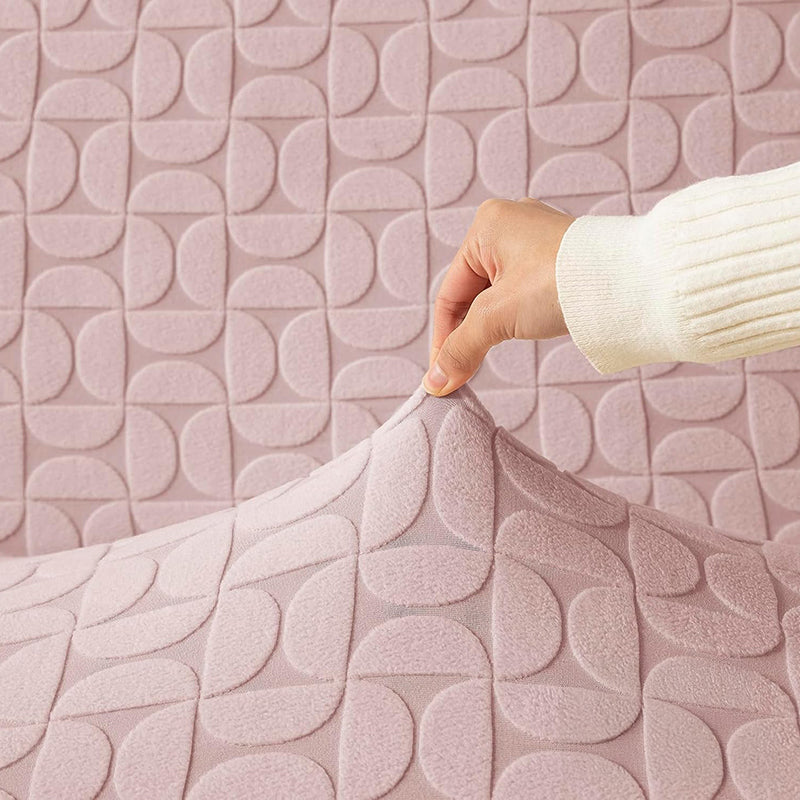 Urbana Jacquard Sofa Cover - Pink media 6