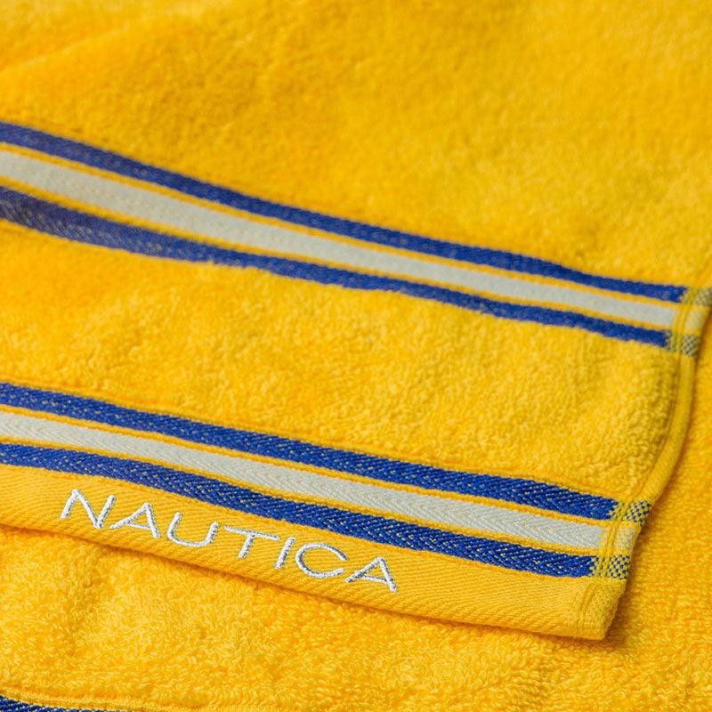Nautica Dove Down Cotton Hand & Face Towel (Yellow) - Set Of Four media 6