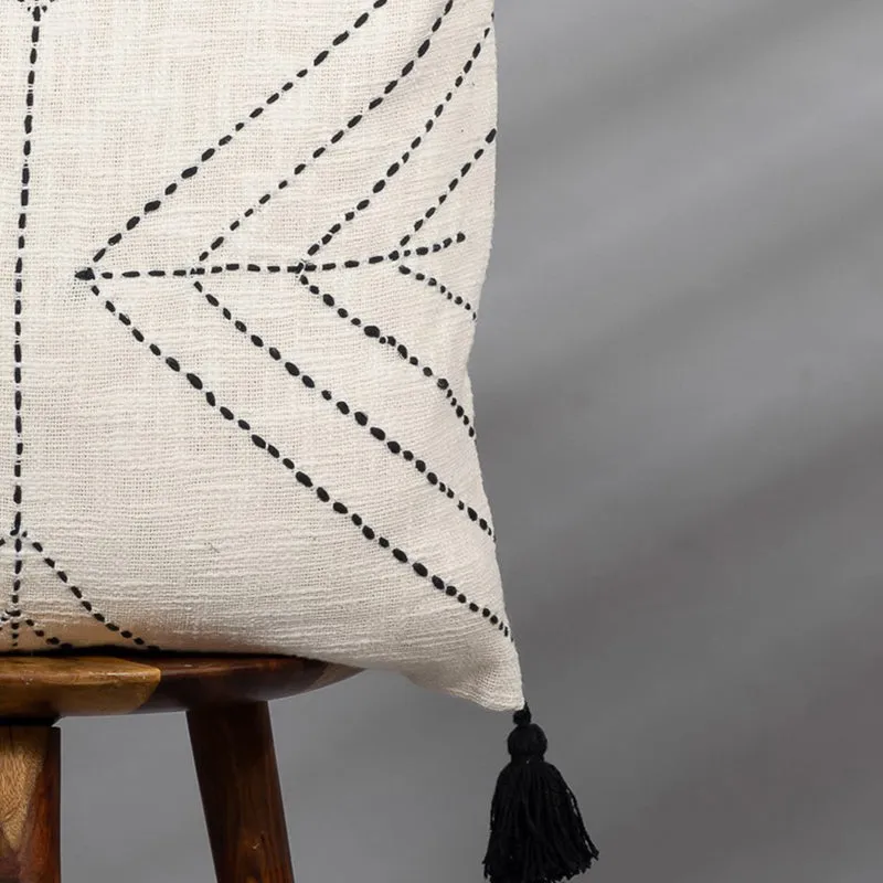 Thread Glyph V Embroidered Cushion Cover media 3