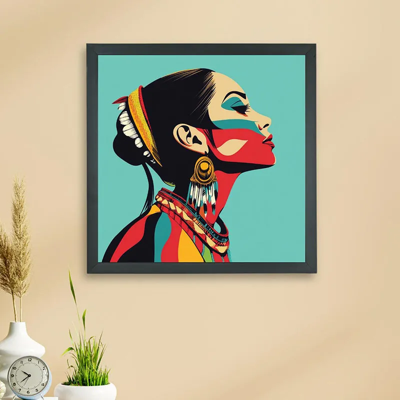 Neon Femme Wall Art With Resin Frame media 3