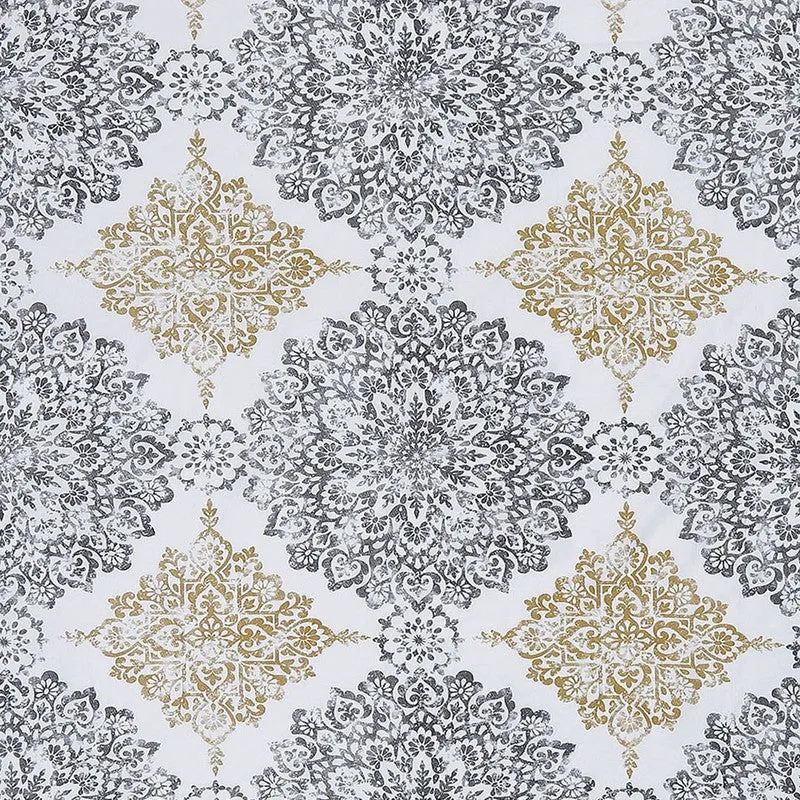 Monte Carlo Dio Mandala Cotton Bedsheet (Black,Yellow) - 104 TC media 7