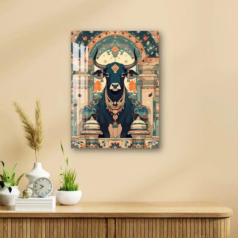 Gau Mata Sacred Energy Acrylic Wall Art media 4
