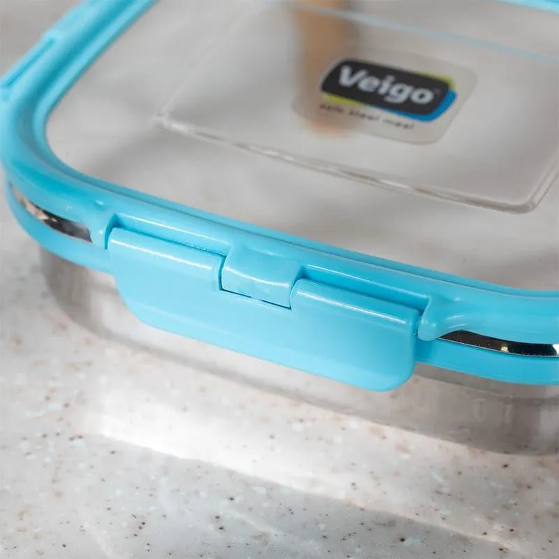 Maxo Munch Airtight Lunch Box (Aqua) - 575 mL media 4