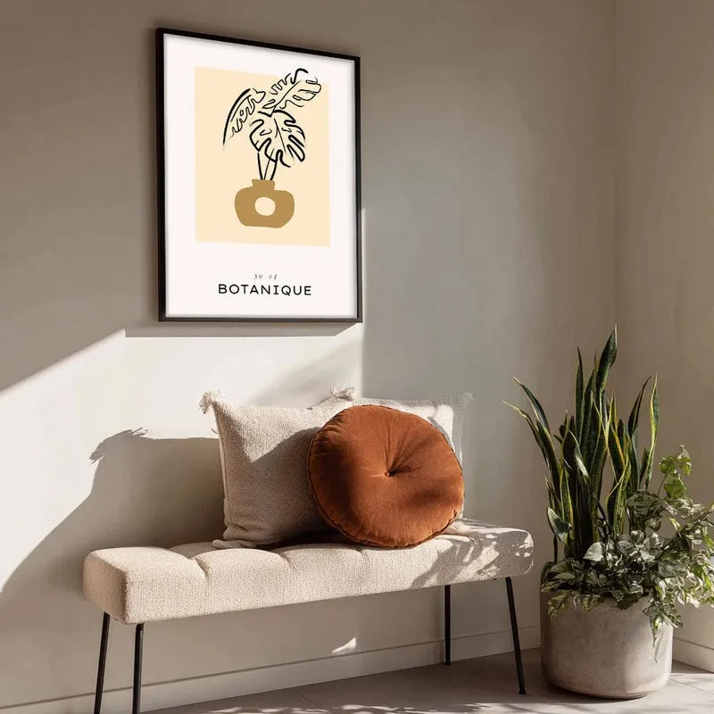 Tropical Stillness Canvas Wall Painting With Black Frame media 4