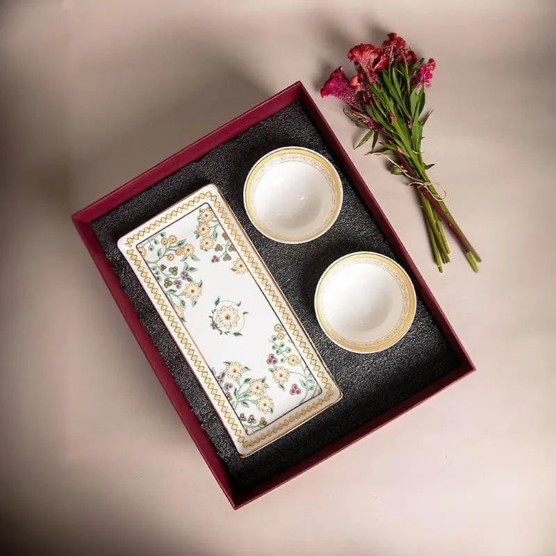 Hridi Bowl & Tray Gift Box - Set Of Three media 1