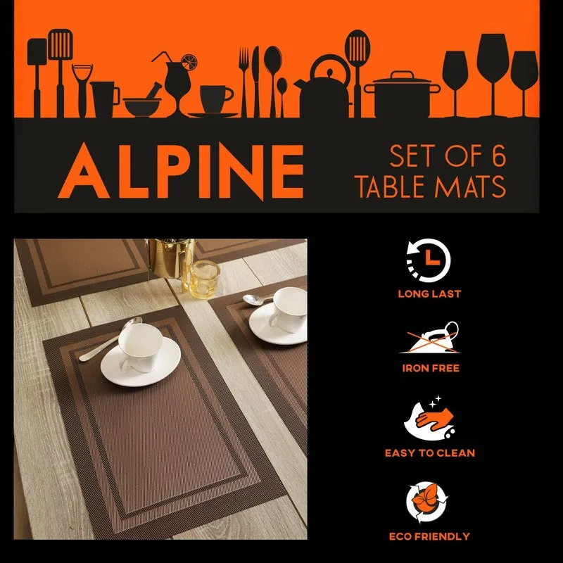 Sylva Table Mats (Brown) - Set Of Six media 6