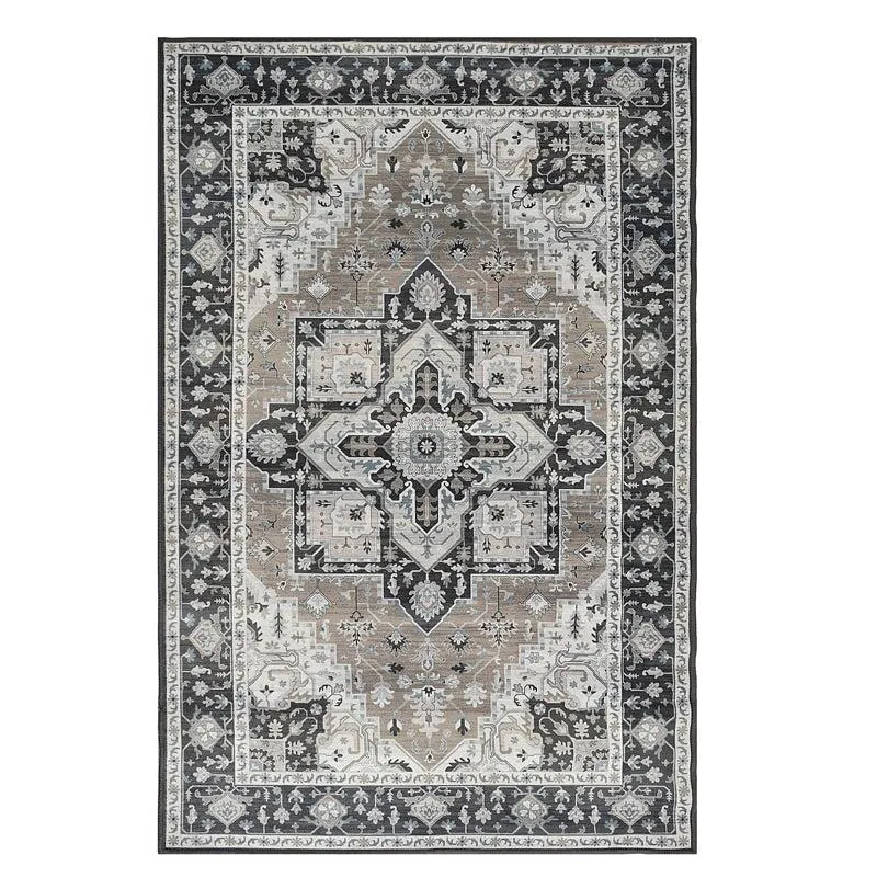 Rahana Velvet Rectangle Anti-Skid Carpet media 1