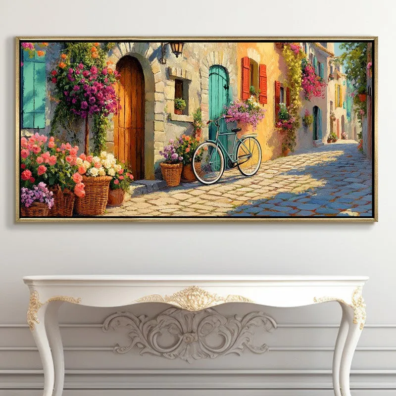 Blooming Tranquility Canvas Wall Painting With Frame media 5
