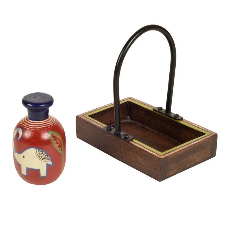 Rina Salt & Pepper Shaker With Tray (80 mL Each) - Three Piece Set media 6