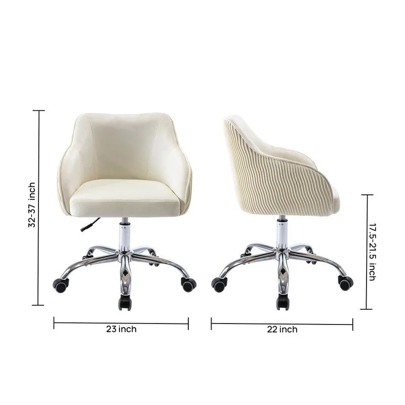 Seatron Metal Office Chair - Beige media 11