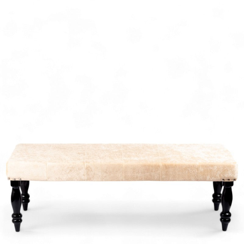 Aximo Sheesham Wooden Bench - Beige media 3