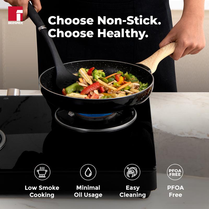Bergner Induction Safe Frying Pan With Lid - 1000 ml/7 Inches media 7
