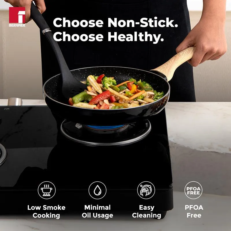 Bergner Induction Safe Frying Pan With Lid - 1000 ml/7 Inches media 7