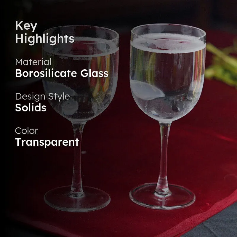 Golden Aura Goblet Glass(300 mL) - Set Of Two media 2