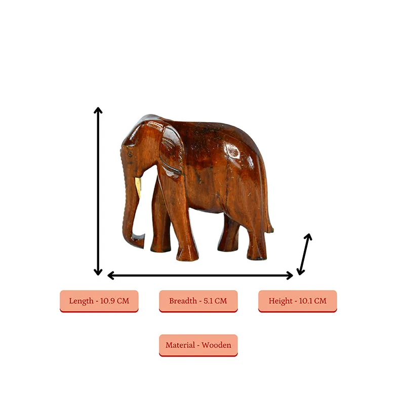 Timber Tusker Wood Showpiece media 8
