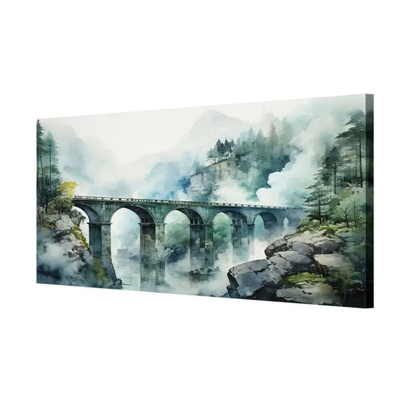 Mountain Bridge Poly Canvas Wall Painting media 5