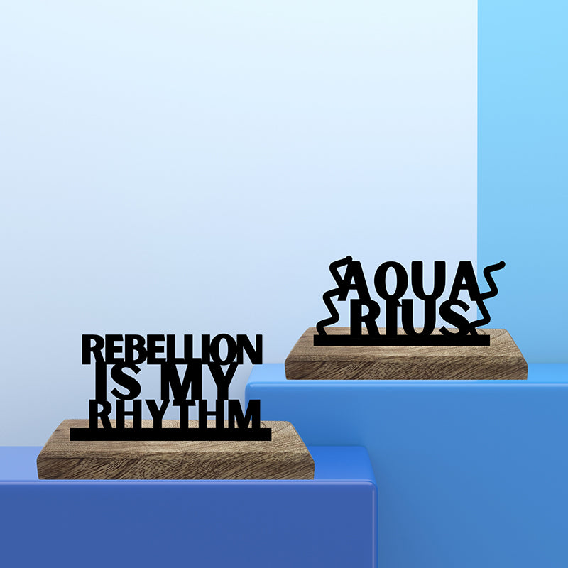 Rebellious Aquarius Showpiece - Set Of Two